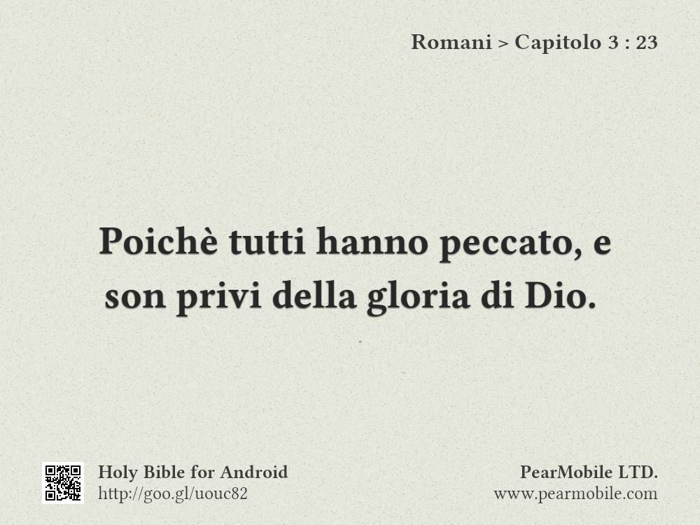 Romani, Capitolo 3:23